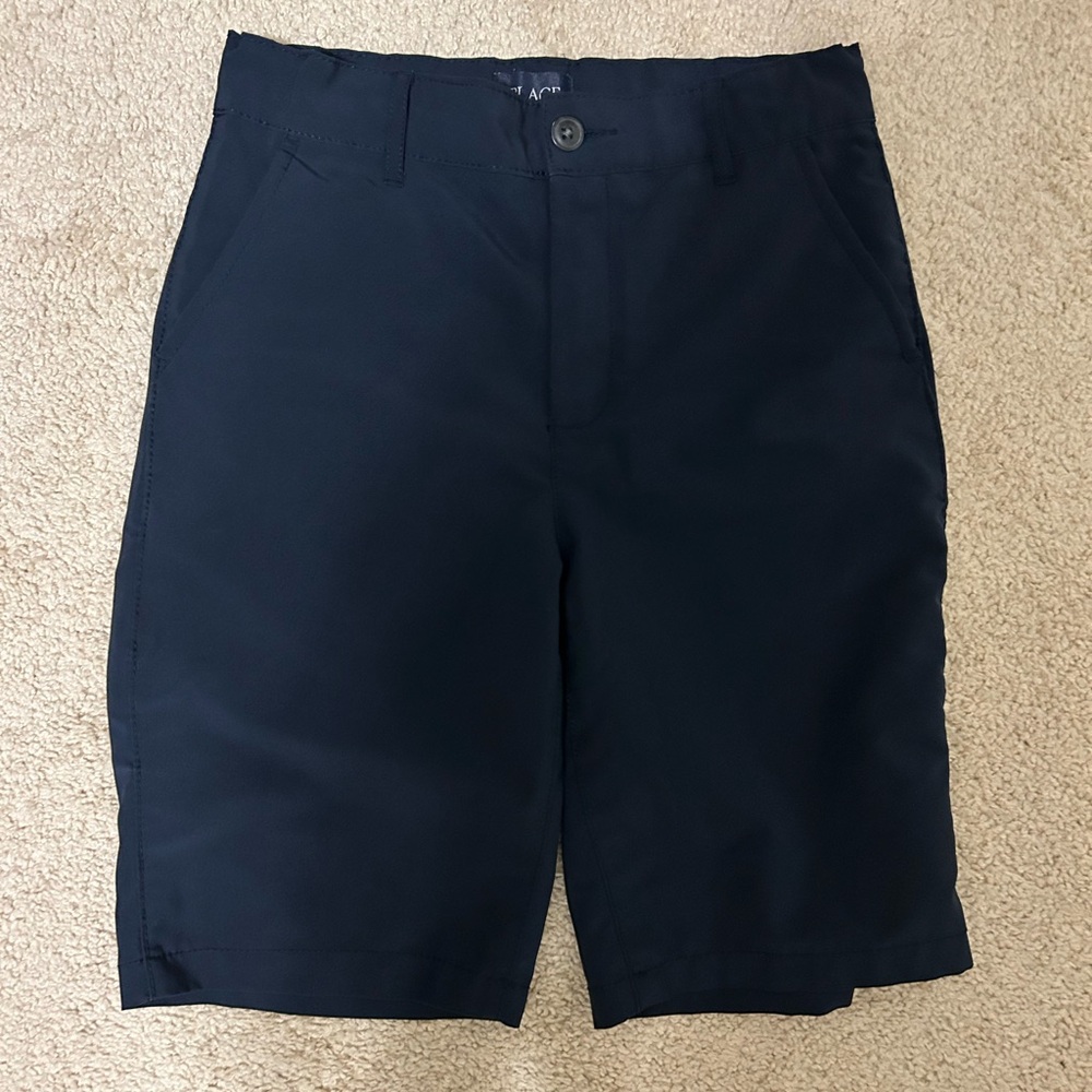 The Children’s Place Boy’s School Uniform Quick Dry Chino Shorts Navy - Size 14
